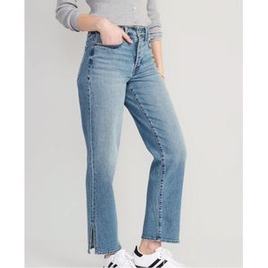 NWT High Waisted Side Slit Denim